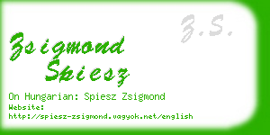 zsigmond spiesz business card